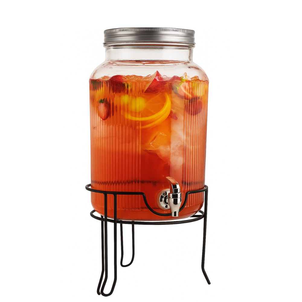 Dispensador de Bebidas con Soporte Botella - 1,5 Galones