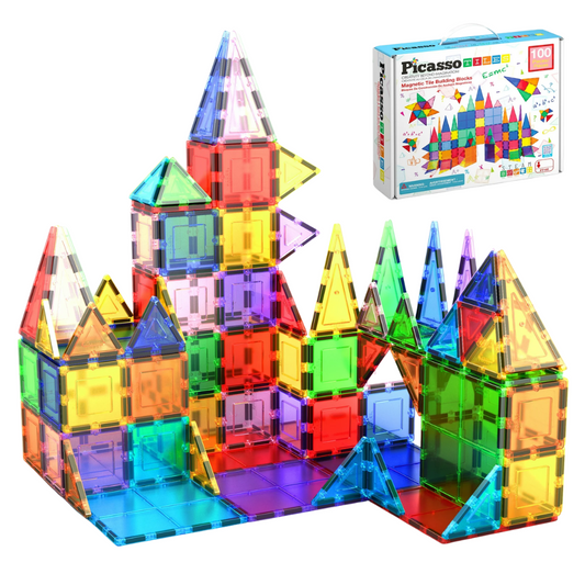 Pista Magnética 3-D Building 100 pz Picasso Tiles