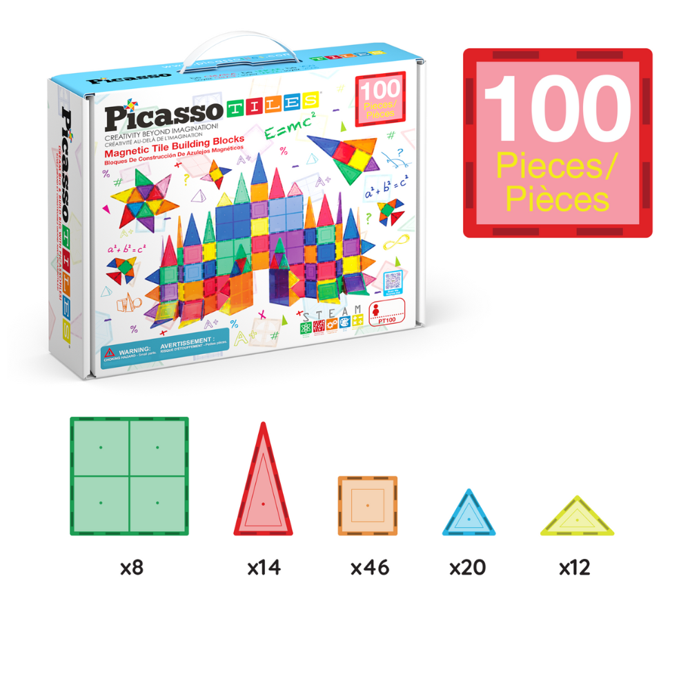 Pista Magnética 3-D Building 100 pz Picasso Tiles