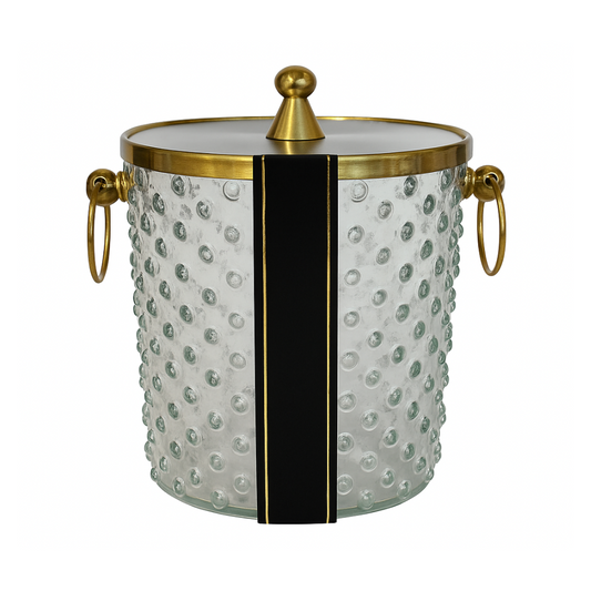 Hielera con Tapa Dorada - Vidrio