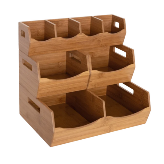 Organizador Apilable de Bambú (4PZ) - Seville Classics
