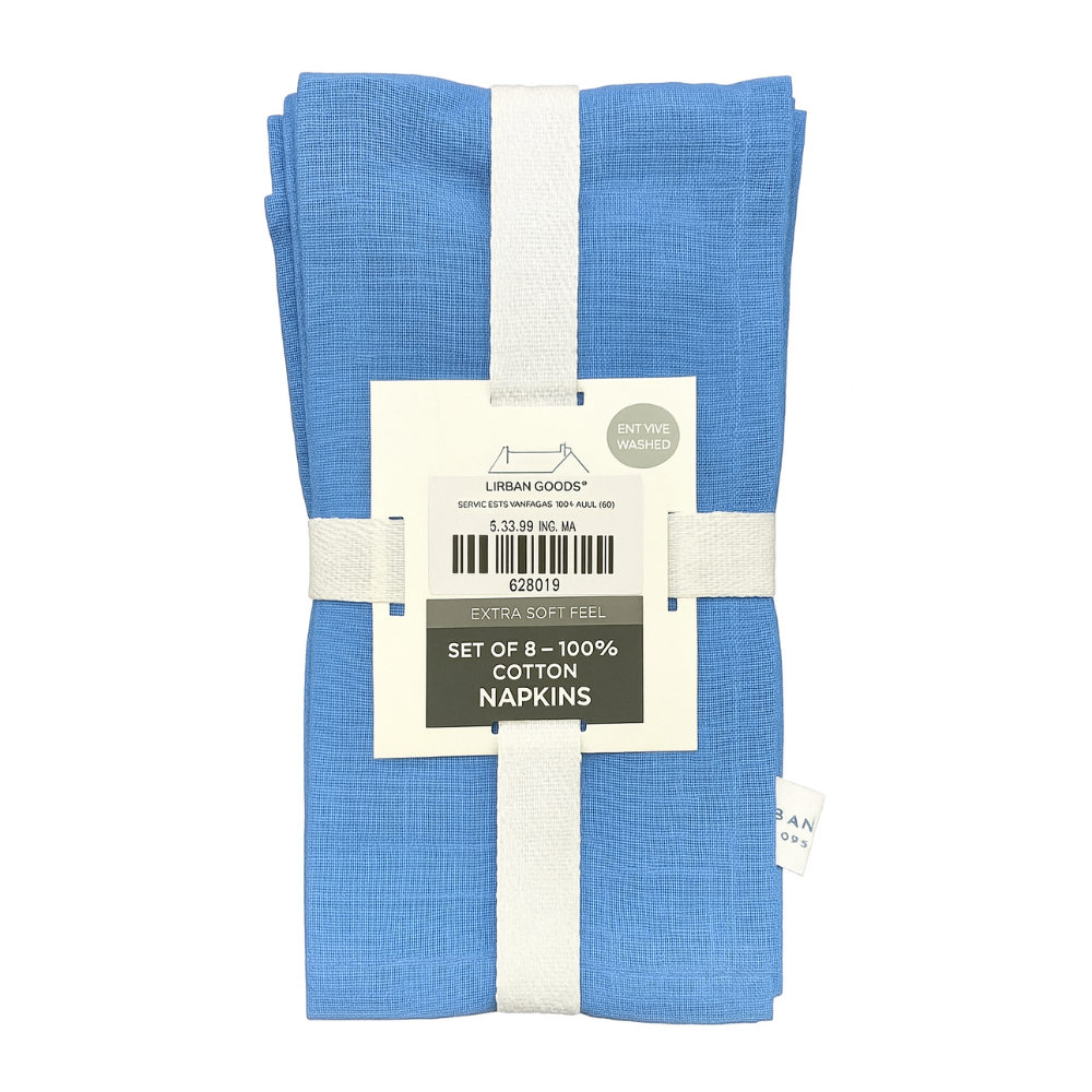 Servilletas de Tela Azules - Farmhouse