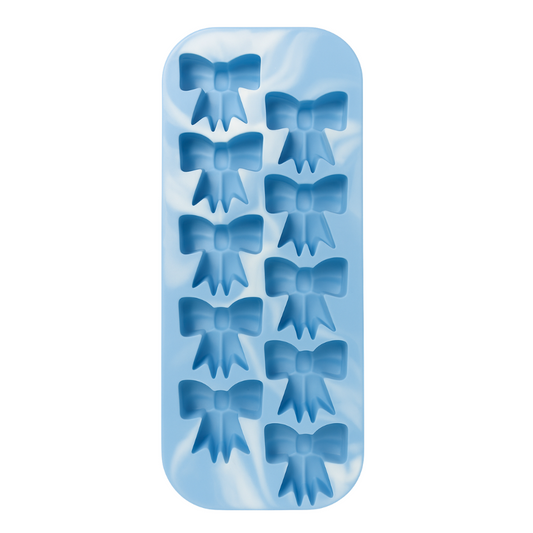 Porta Hielo Lazo Azul con Tapa