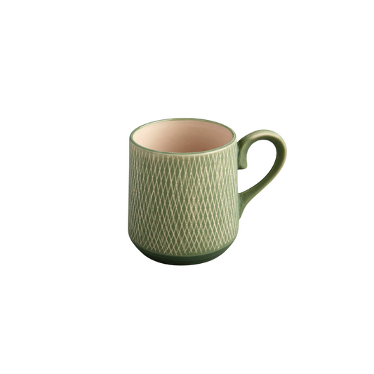 Taza para expresso Verde - Jade Crosshatch