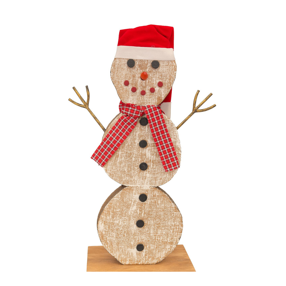 Muñeco de Nieve de Madera – India