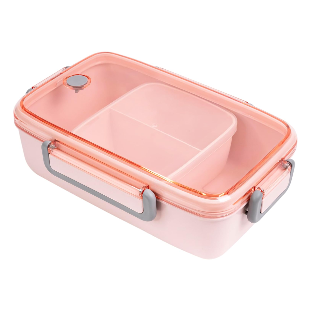 Lonchera Rosada Bento - 3 Compartimientos