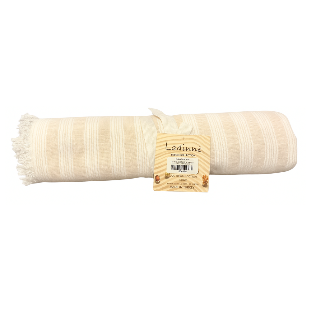 Toalla Líneas Delgadas Beige – Landinne