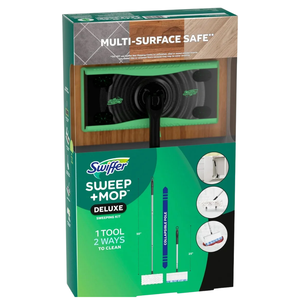 Swiffer Kit de Barrido Sweep + Mop Deluxe (1 Barredora + 30 Recambios)