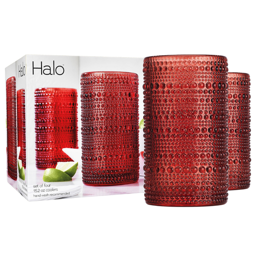 Vasos Rojos 15,2 oz - Set de 4