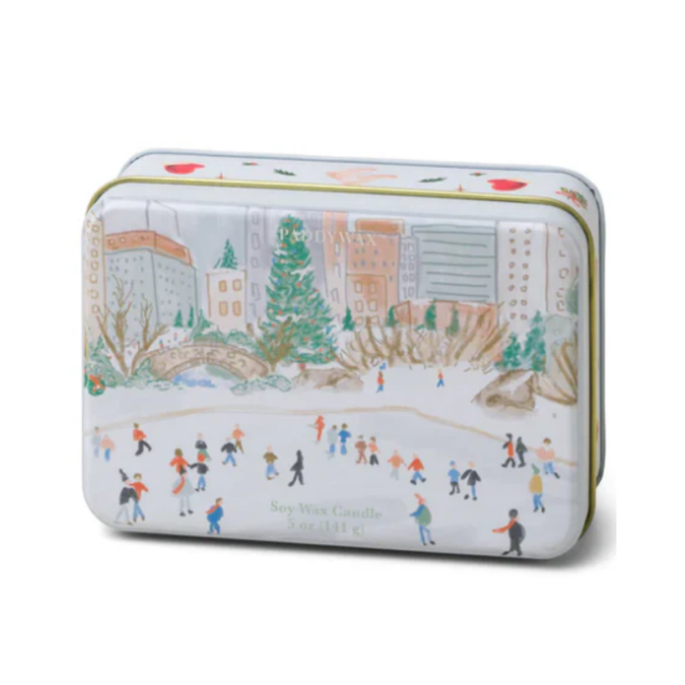 Latas Navideñas Muérdago y Menta - Patinaje sobre Hielo