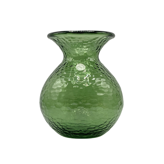 Florero Boca Ancha Burbuja Verde