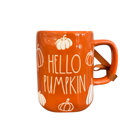 Taza Hello Pumpkin – Naranja Rae Dunn
