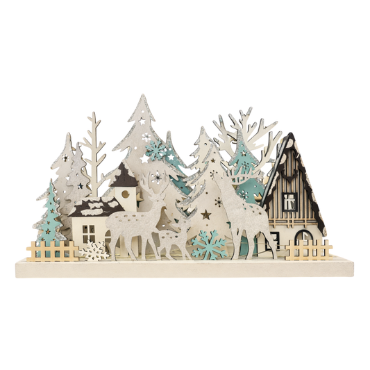 Adorno de Navidad Árboles y Renos con Luces - Martha Stewart