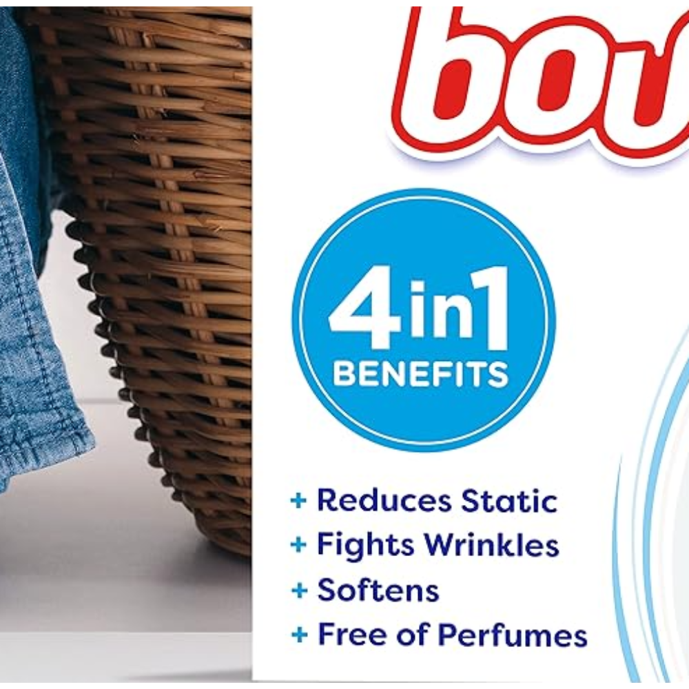 Hojas Suavizantes para Secadora – 160h Bounce Free & Gentle