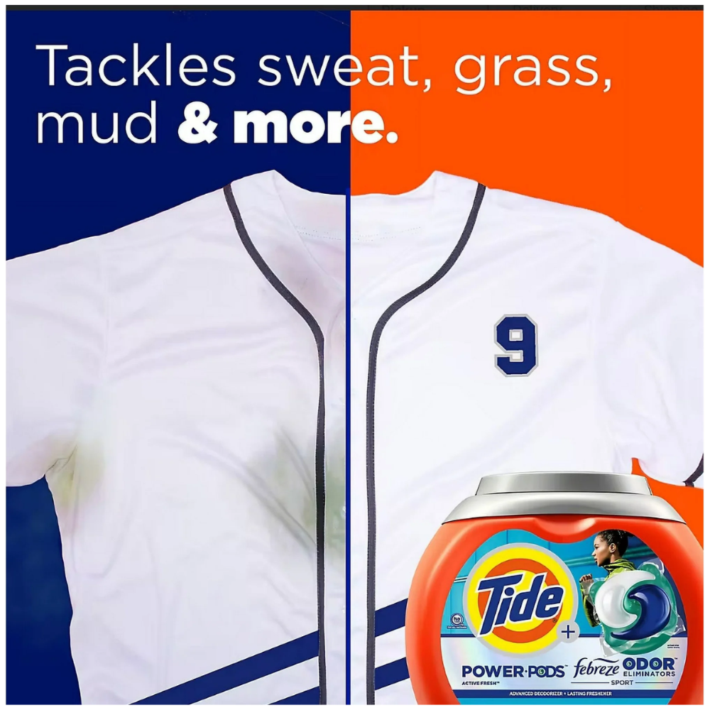 Detergente con Eliminadores de Olores Deportivos - Tide Power Pods
