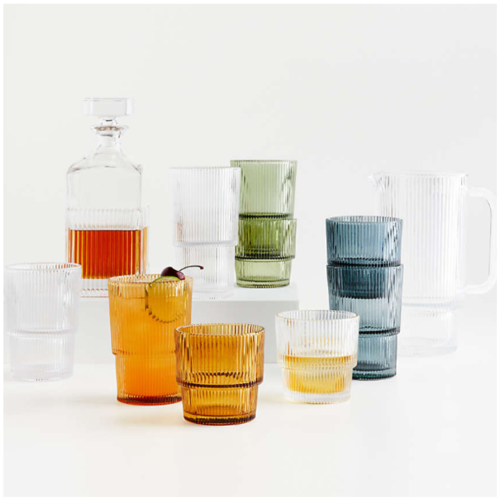 Vasos de Líneas – Verde