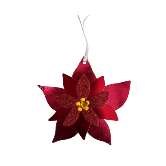 Etiquetas Decorativas Navideñas - Regalo Flor