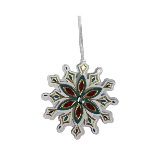 Etiquetas Decorativas Navideñas - Regalo Copo de Nieve