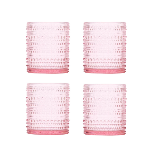 Vasos Rosado - Set de 4
