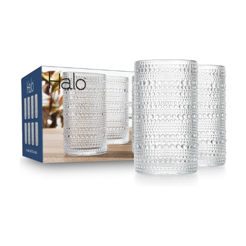 Vasos Transparentes Halo 15.2 oz - Set de 8