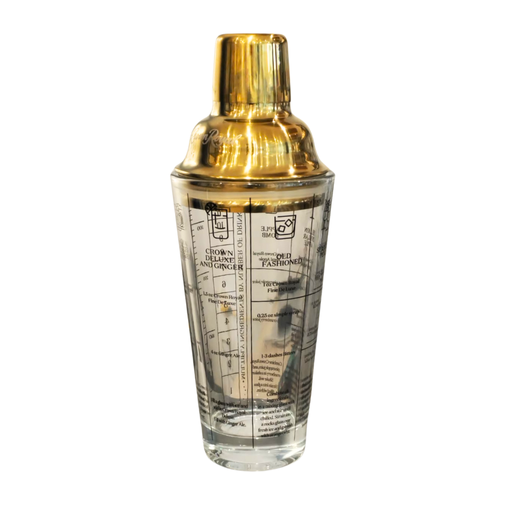 Shaker con Recetas Crown Royal - Vidrio