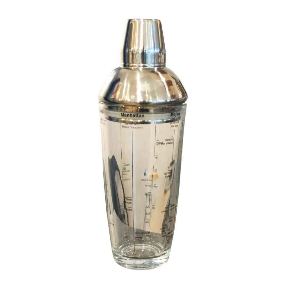 Shaker con Receta - Vidrio