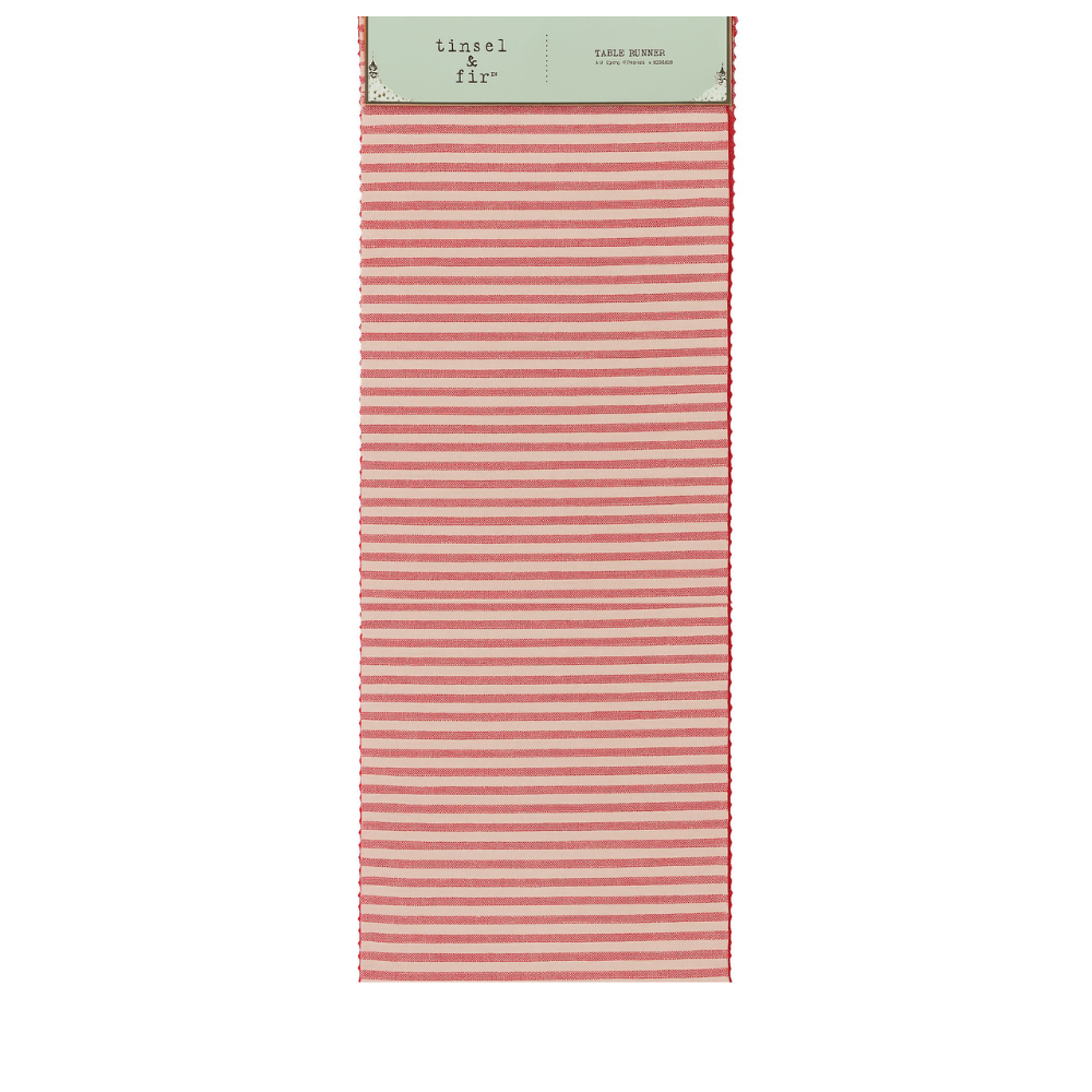 Camino de Mesa Líneas Rojo – Tinsel