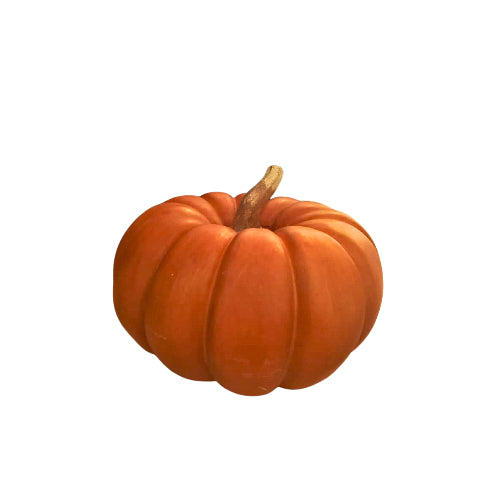 Calabaza Decorativa Naranja de Madera – Large