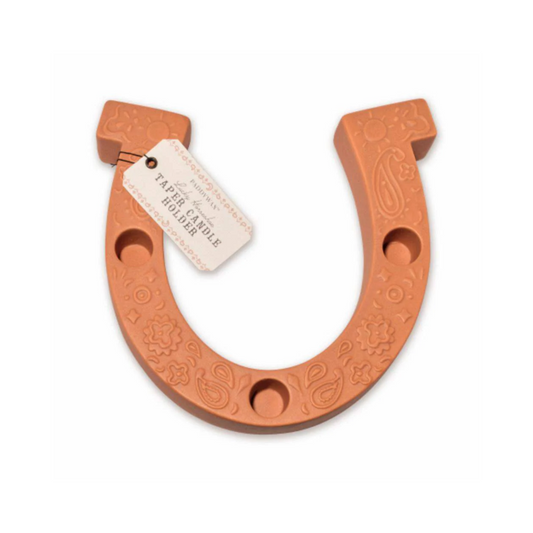 Candelabro Herradura Terracota - Cerámica