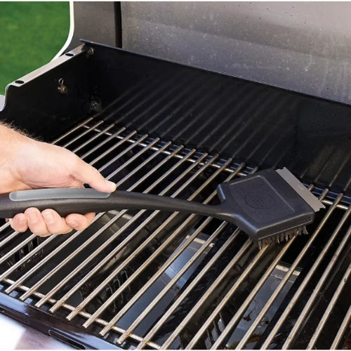 Cepillo para Limpiar Parrilla - Cerdas de Acero Inoxidable
