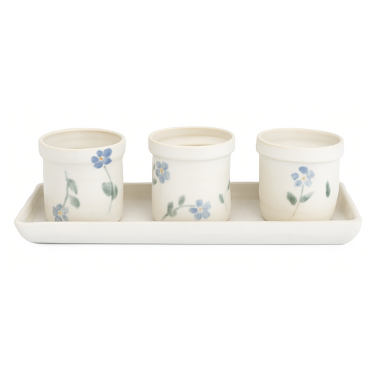 Macetero Rosas Azules – Maggy Ames