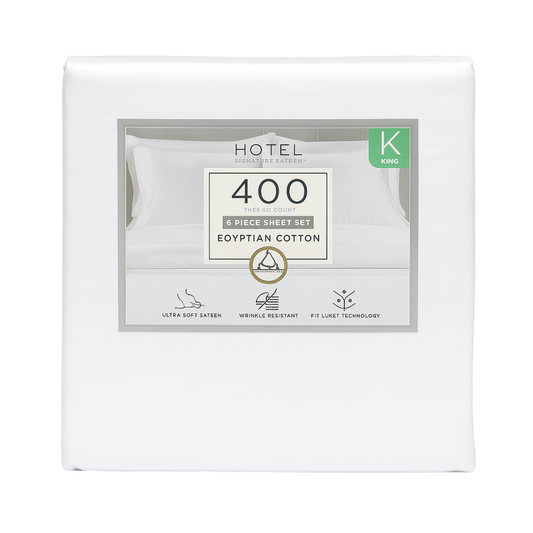 Juego de Sábanas Hotel Signature – Algodón Egipcio 400 Hilos King