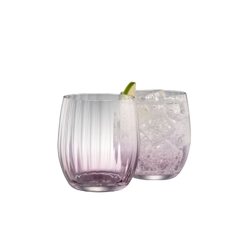 Vasos Galway Irish Crystal - Color Amatista 2 unidades