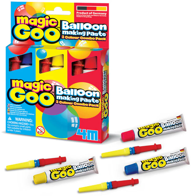 Kit para hacer Burbujas o globos de Plástico Magic Goo 3 en 1