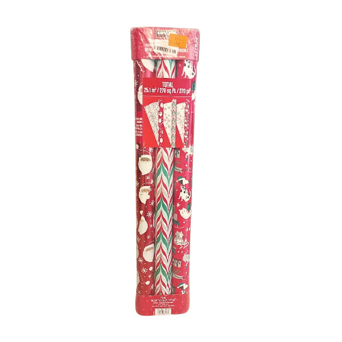 Papel de Regalo Doble Lado 3 Piezas M