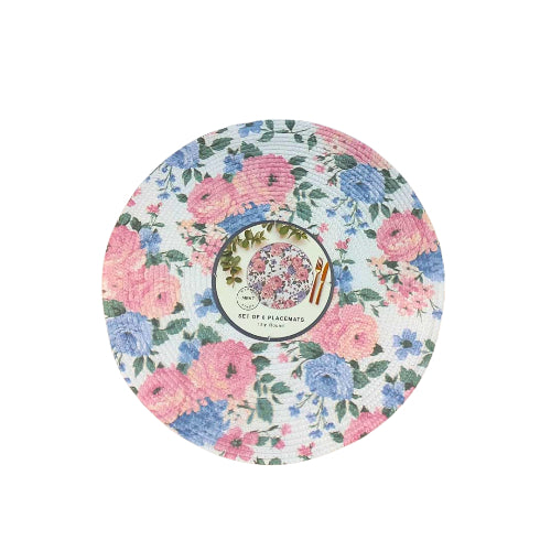 Set de 6 Individuales Redondos – Diseño Floral Market Finds