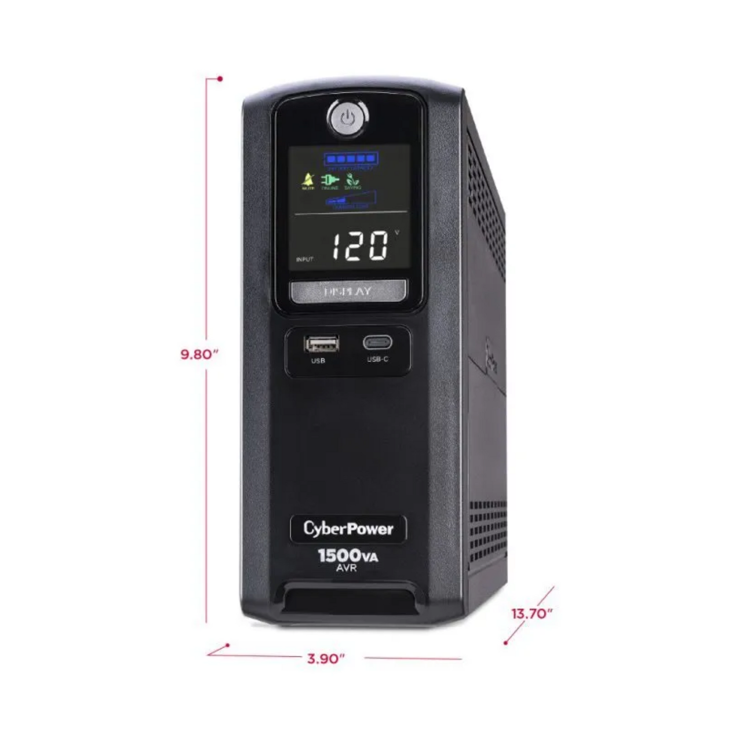 LX1500GU3 - Bateria Backup Sistema UPS 1500 VA Cyber Power