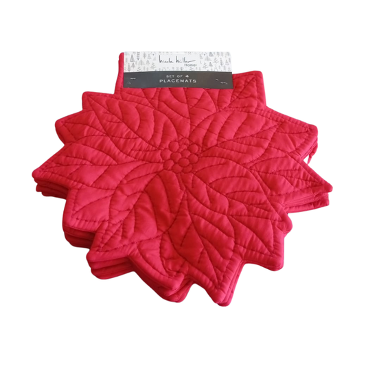 Individuales Poinsettia Roja - Nicole Miller