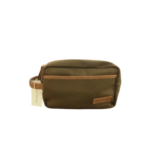 Neceser de Viaje Lucky Brand – Verde Oscuro con Café