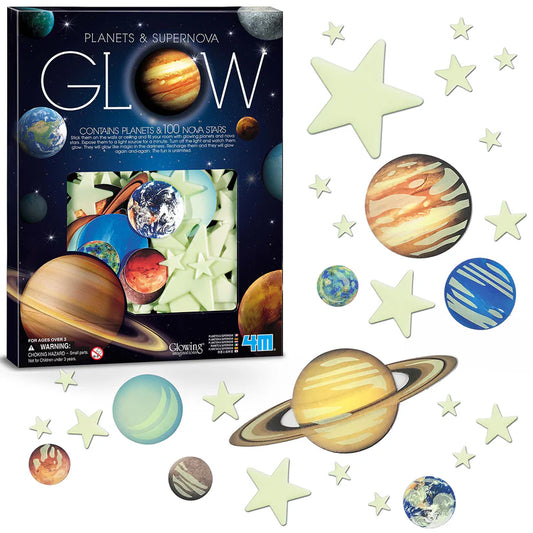 Planetas y Supernova que Brillan (100 piezas)