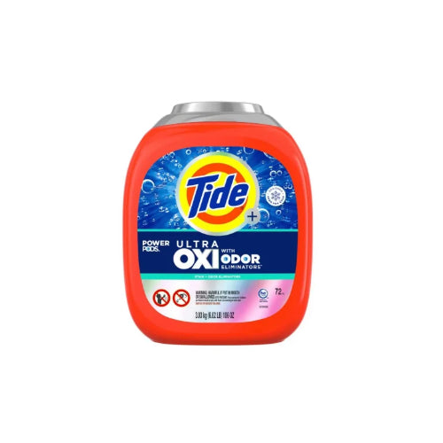 Detergente Tide PODS Ultra OXI con Eliminador de Olores – 72 Cápsulas