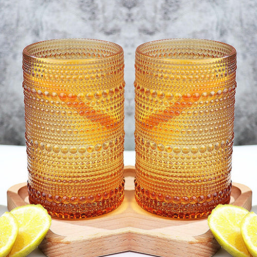 Vasos Halo Amarillos 15.2 oz - Set de 4