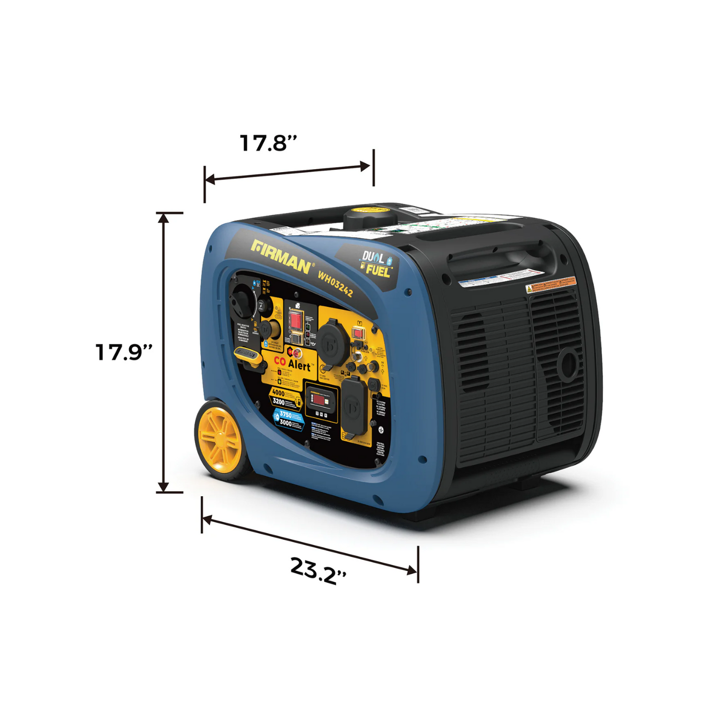 WH03242 - Generador Inversor a Combustible Dual Firman 4000W