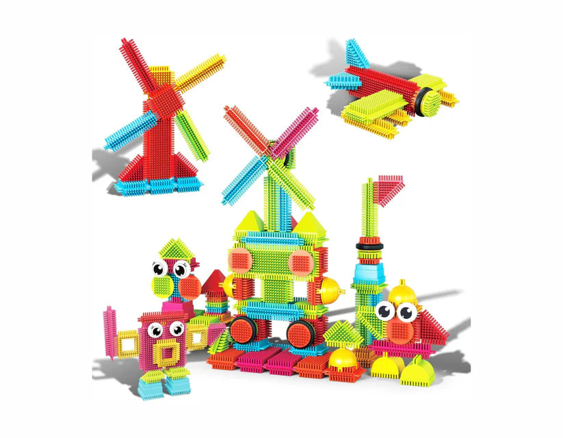 PicassoTiles – 112 Piezas Hedgehog Interlocking 3D Blocks