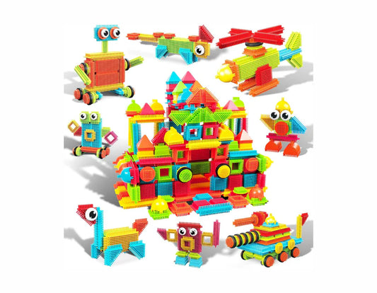 PicassoTiles – 240 Piezas Hedgehog Interlocking 3D Blocks