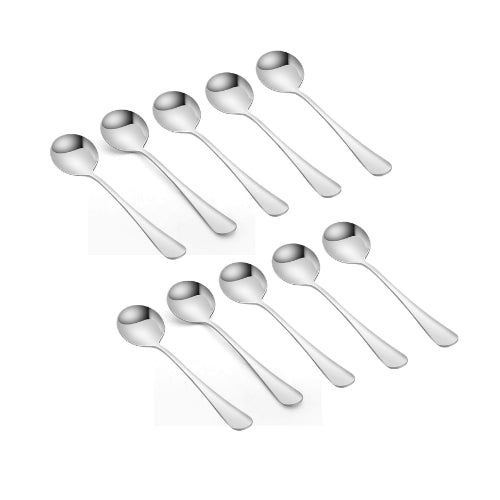 Set de Cucharas para Sopa Acero Inoxidable - 10 piezas