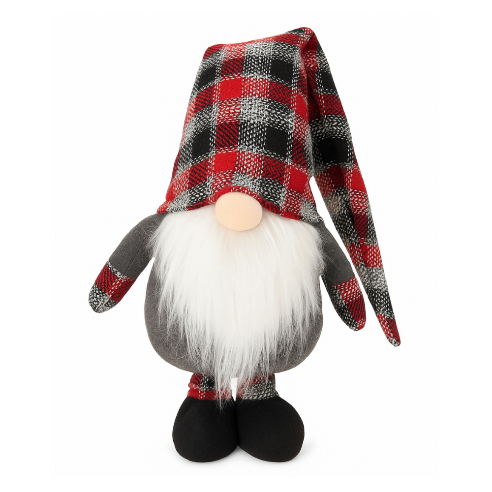 Gnomo Gris Cuadros – Lana