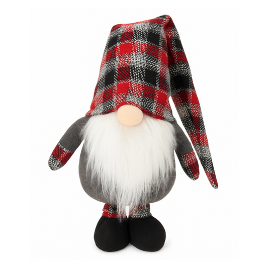 Gnomo Gris Cuadros – Lana