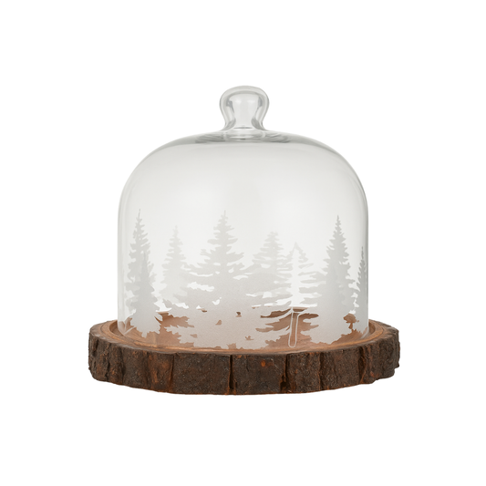 Domo con Base de Madera Tronco –  S