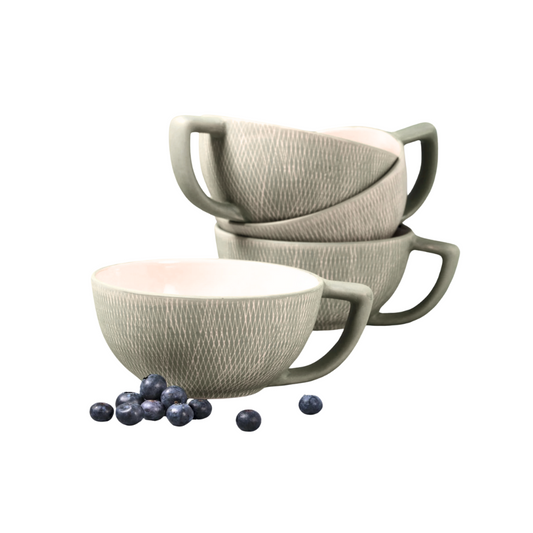 Taza para Latte Gris 1U - Ley Crosshatch